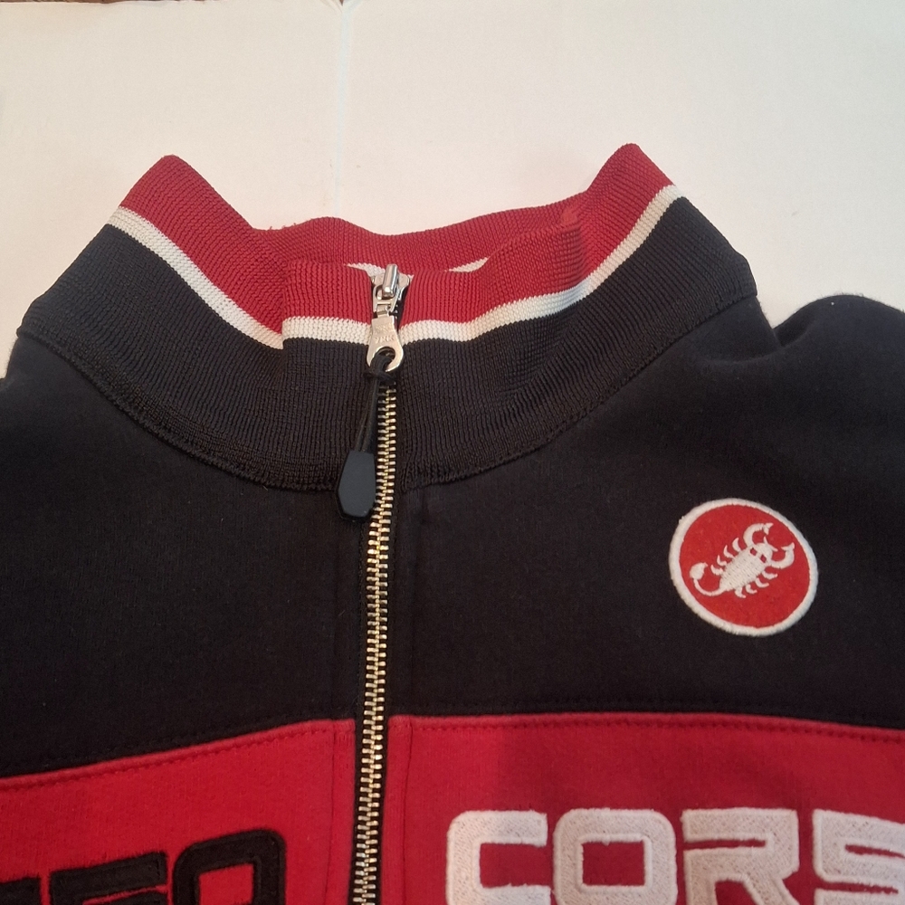Castelli Women's Rosso Corsa Black Long Sleeve Bomber Jacket Size M - Picture 4 of 12